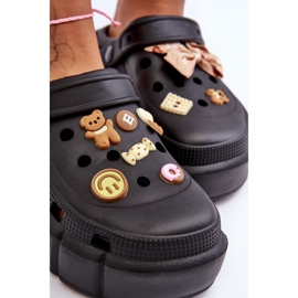 Kvinders Skumglas Crocs Med Udsmykning Sort Marlett 2