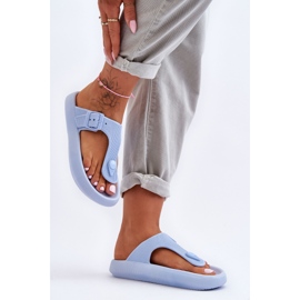 Dame Apollo Blue Foam Flip Flops blå 1