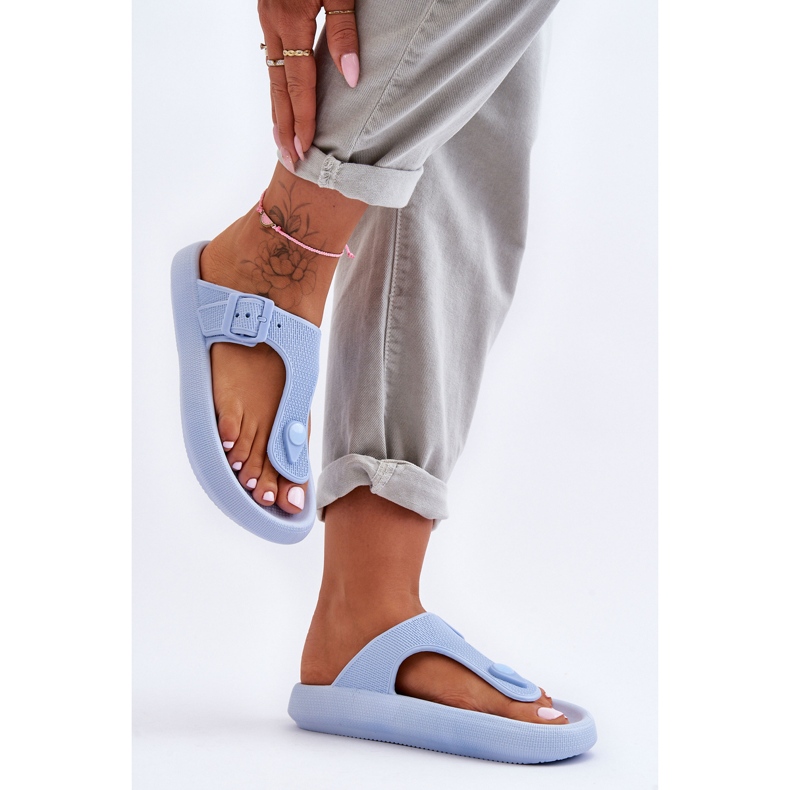 Dame Apollo Blue Foam Flip Flops blå 1
