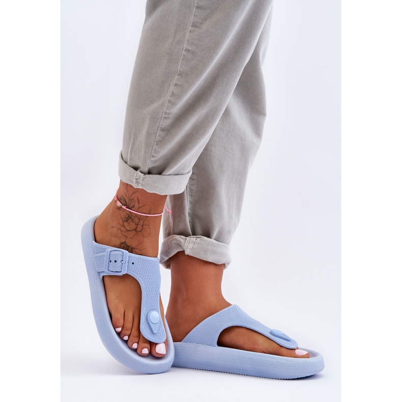 Dame Apollo Blue Foam Flip Flops blå 2