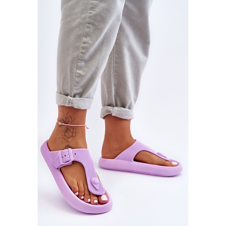 Dame skum flip flops lilla Apollo 1