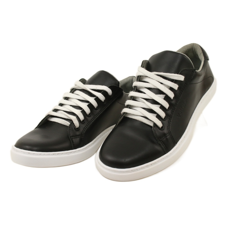 Vriston Sorte mænds læder sneakers 3