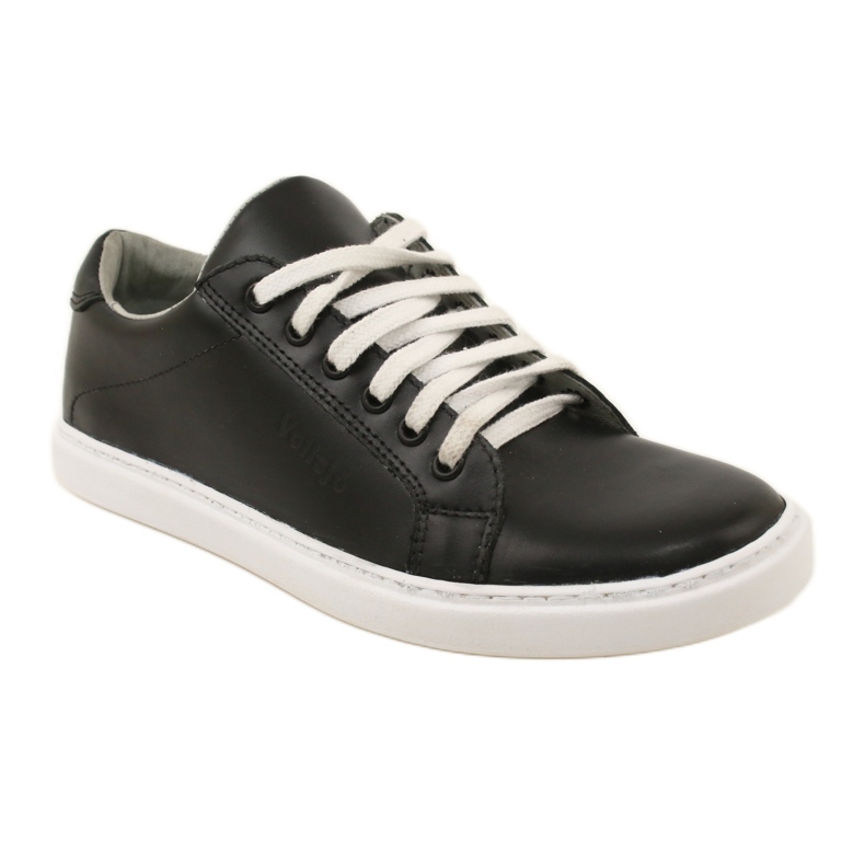 Vriston Sorte mænds læder sneakers 1