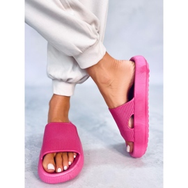 Yang Fuchsia pude hjemmesko lyserød 2