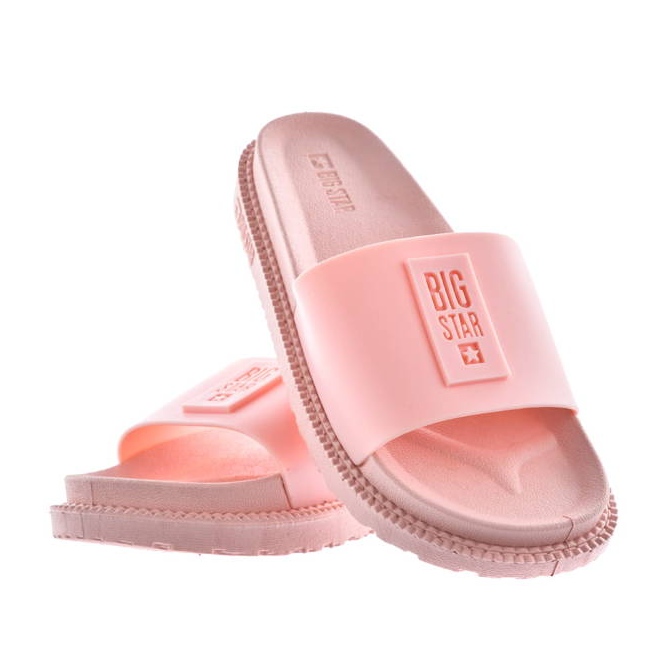 Dame hjemmesko på platformen pudder pink Big Star LL274425 lyserød 1