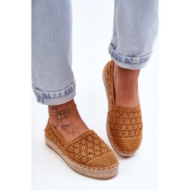 PG1 Camel One Lover Openwork Espadriller til kvinder brun 1