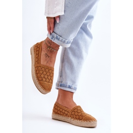 PG1 Camel One Lover Openwork Espadriller til kvinder brun 2