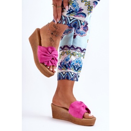 Kvinder Wedge Slides Pink Calama lyserød 1
