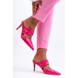 Flip Flops Fuchsia Aveline i læder lyserød 2