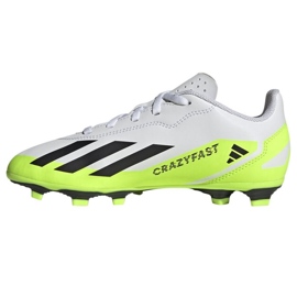 Adidas X Crazyfast.4 FxG Jr IE1588 fodboldsko hvid hvid 1