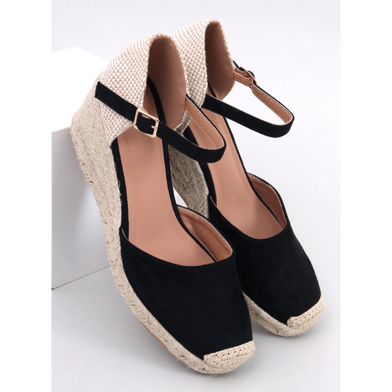 Platten Black kile espadriller sort 1