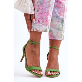 Ruskind Klassiske Tossa højhælede sandaler grøn 1