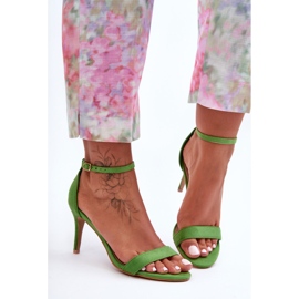 Ruskind Klassiske Tossa højhælede sandaler grøn 3