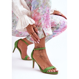 Ruskind Klassiske Tossa højhælede sandaler grøn 5