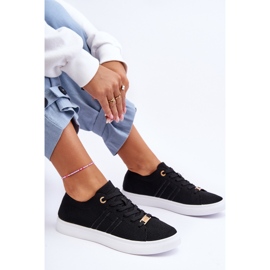 PE1 Sneakers med snøre til kvinder Sort Etna 1