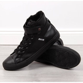 Isolerede sorte sneakers til mænd Big Star Y174020F 2