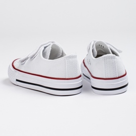 Hvide Shelovet velcro sneakers til børn 4