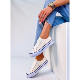 Fargis Beige klassiske sneakers til kvinder 2