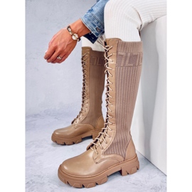 Keyshia LT.KHAKI elastisk overdel beige 1