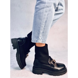 Tone Black sock øvre ankelstøvler sort 1
