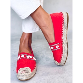 Ocean Orange shell espadriller 1