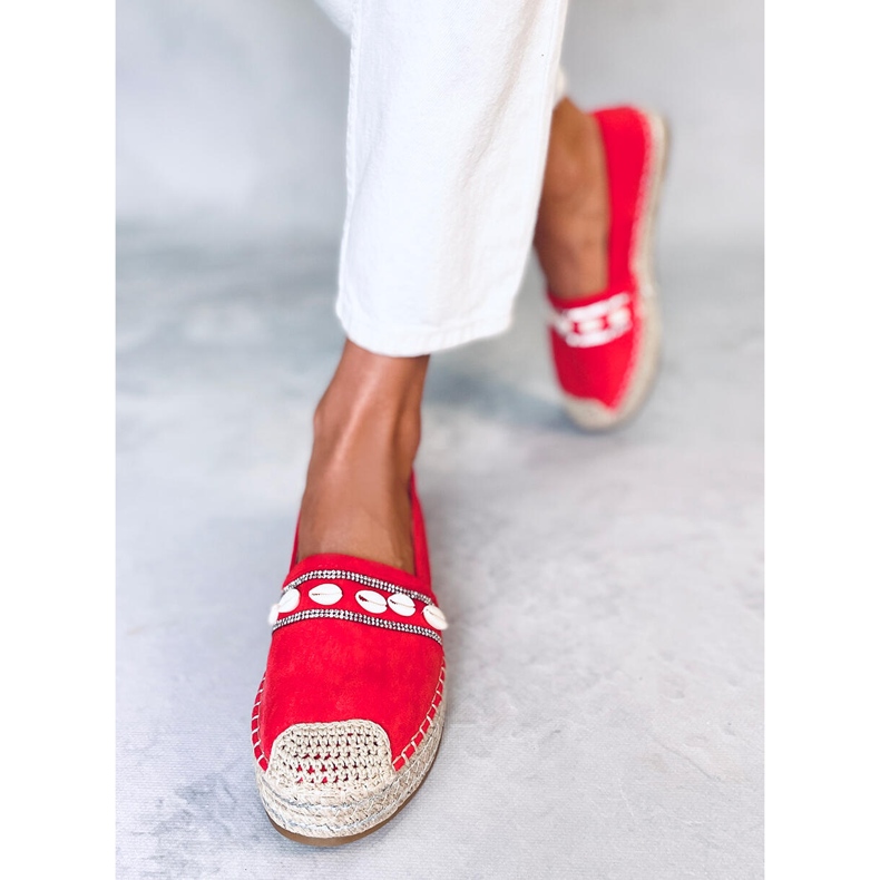 Ocean Orange shell espadriller 2
