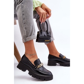 PS1 Klassiske loafers på en tyk platform, sort fang mig! 2