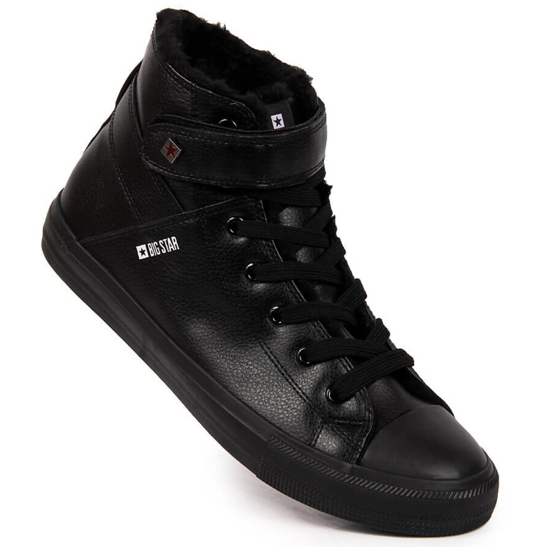 Isolerede sorte sneakers til mænd Big Star Y174020F 1