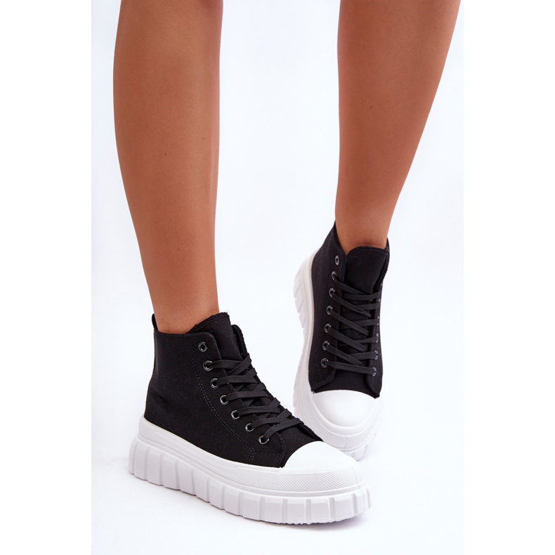 PS1 Dame High Top Sneakers Sort Avis 2