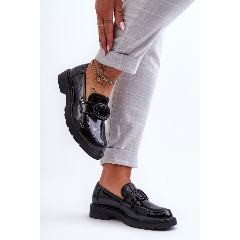 PG1 Lakerede Platform Loafers Sort Jarren 2