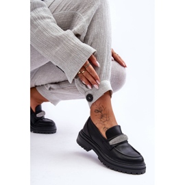 PG1 Arickas chunky sorte læder loafers med udsmykning 2