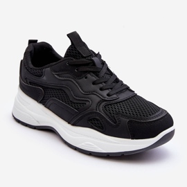 PG1 Damesportssko Platformsneakers Sort og hvid Lomare 1
