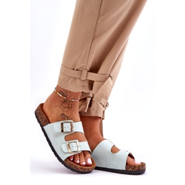 MSMG Slip-on sandaler til kvinder Cortina Mint grøn 3