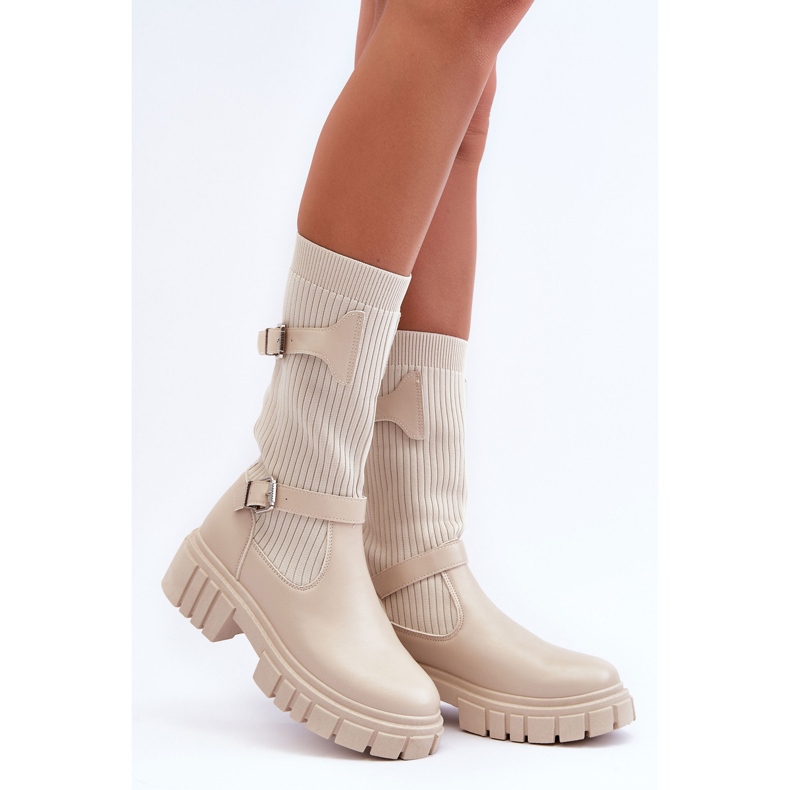 Damestøvler Beige Abroze 2