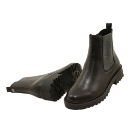 Caprice-støvler til kvinder på en tykkere bund 9-25419-41 022 Sort 6