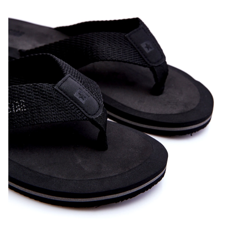 Herre Foam Flip Flops Big Star LL174618 Sort 2