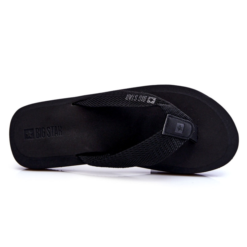 Herre Foam Flip Flops Big Star LL174618 Sort 3
