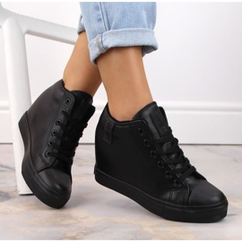 Big Star W INT1899A isolerede wedge sneakers sort 1