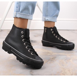 Sneakers isoleret på platformen Big Star W INT1903C sort 2