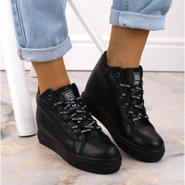 Sorte Wedge sneakers til kvinder Big Star EE274127 1