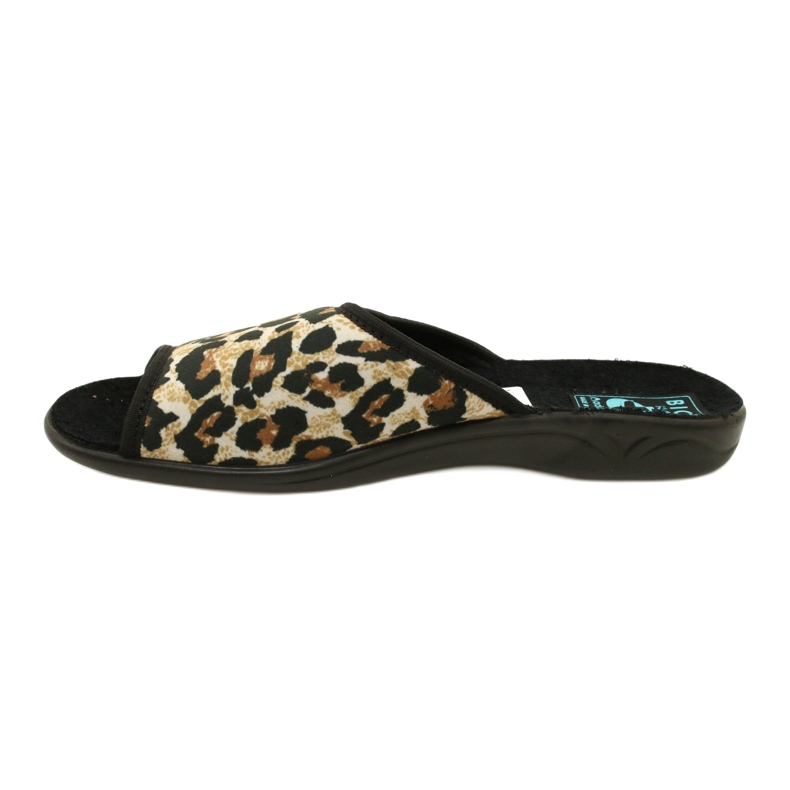 Adanex 16833 leopard hjemmesko til kvinder sort 2