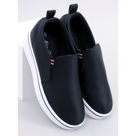 Jenkins Black wedge slip-on sneakers sort 1