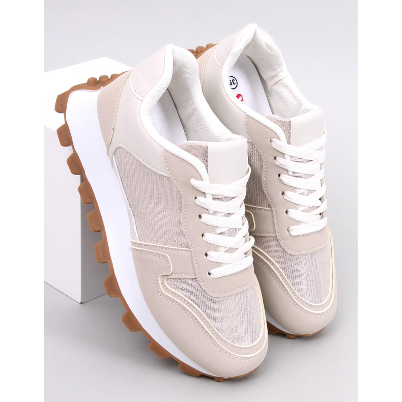 Bois Beige højsålede sneakers 1