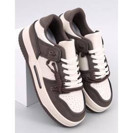 Clavell Coffee højsålede sneakers beige 1