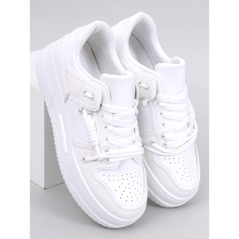 Clavell White højsålede sneakers hvid 1