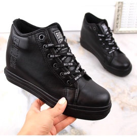 Sorte Wedge sneakers til kvinder Big Star EE274127 2