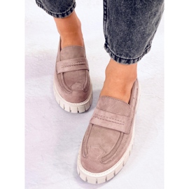 Chandra Khaki platform loafers lilla 1