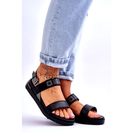 Flade sandaler til kvinder Big Star LL274938 Sort 4