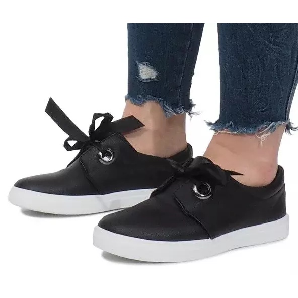 Sorte sneakers med Bows Lou 1