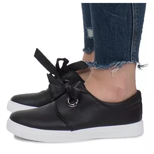 Sorte sneakers med Bows Lou 2